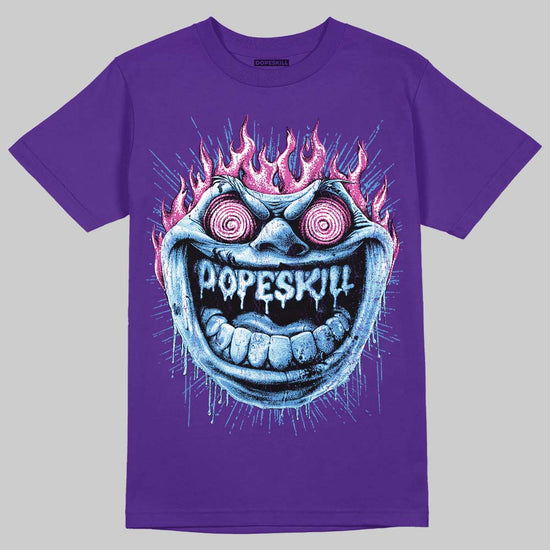PURPLE Sneakers DopeSkill T-Shirt Hellfire Graphic Streetwear - Purple