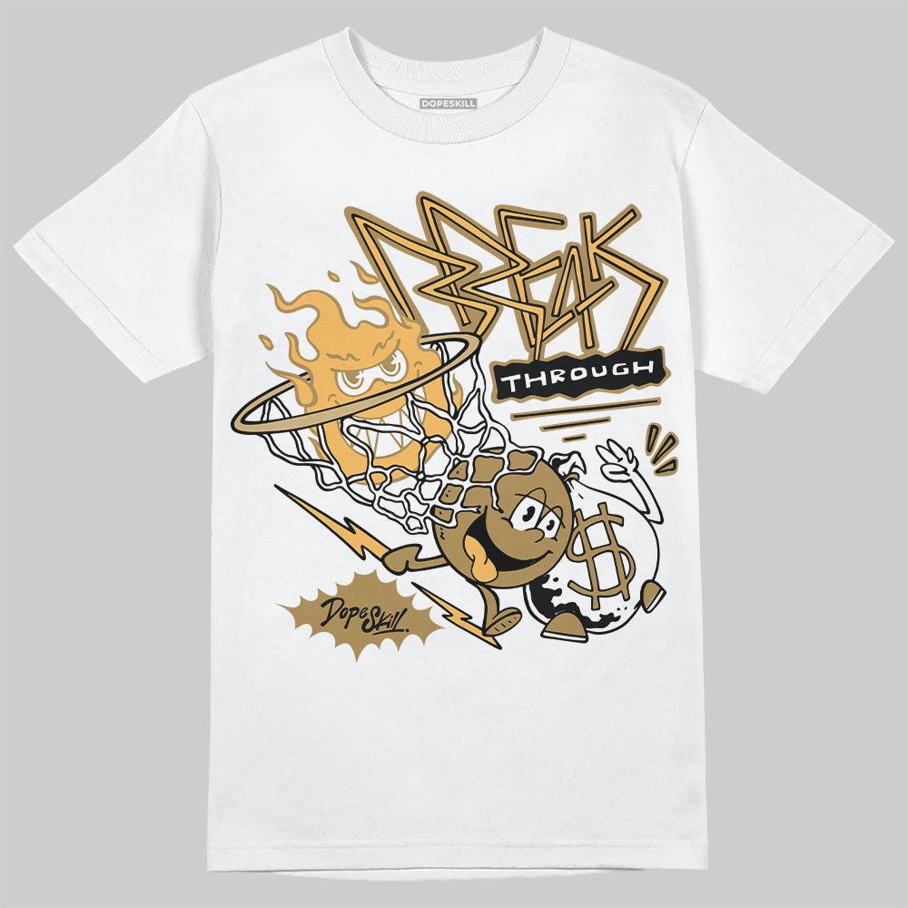 Jordan 6 “Pearl” DopeSkill T-Shirt Break Through Graphic Streetwear - White