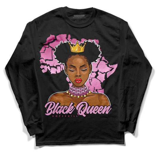 Little Posite One Polarized Pink (GS) DopeSkill Long Sleeve T-Shirt Black Queen Graphic Streetwear - Black