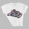 Bred Reimagined 4s DopeSkill Women's Crop Top Rare Breed Type Graphic