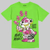 Neon Green Sneakers DopeSkill T-Shirt Make Money Graphic Streetwear - Lime