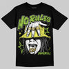 Green Sneakers DopeSkill T-Shirt No Rules Graphic Streetwear - Black