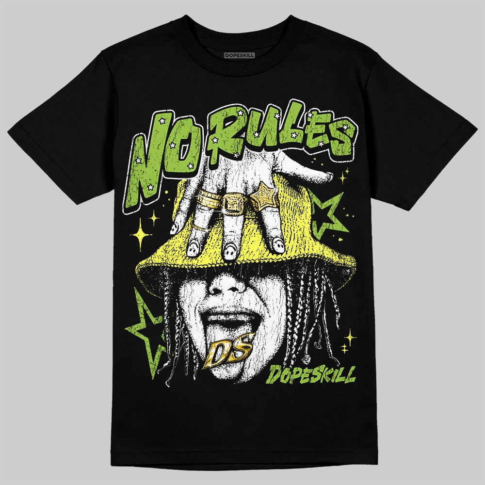 Green Sneakers DopeSkill T-Shirt No Rules Graphic Streetwear - Black