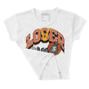 Georgia Peach 3s DopeSkill Women's Crop Top Loser Lover Graphic