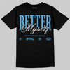 Jordan 14 Retro Black and University Blue DopeSkill T-Shirt Better Myself Graphic Streetwear - Black