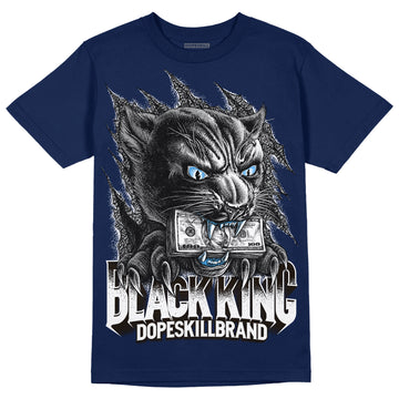 Midnight Navy 3s DopeSkill Navy T-shirt Black King Graphic