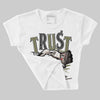 Medium Olive 1s DopeSkill Women's Crop Top Trust No One Graphic