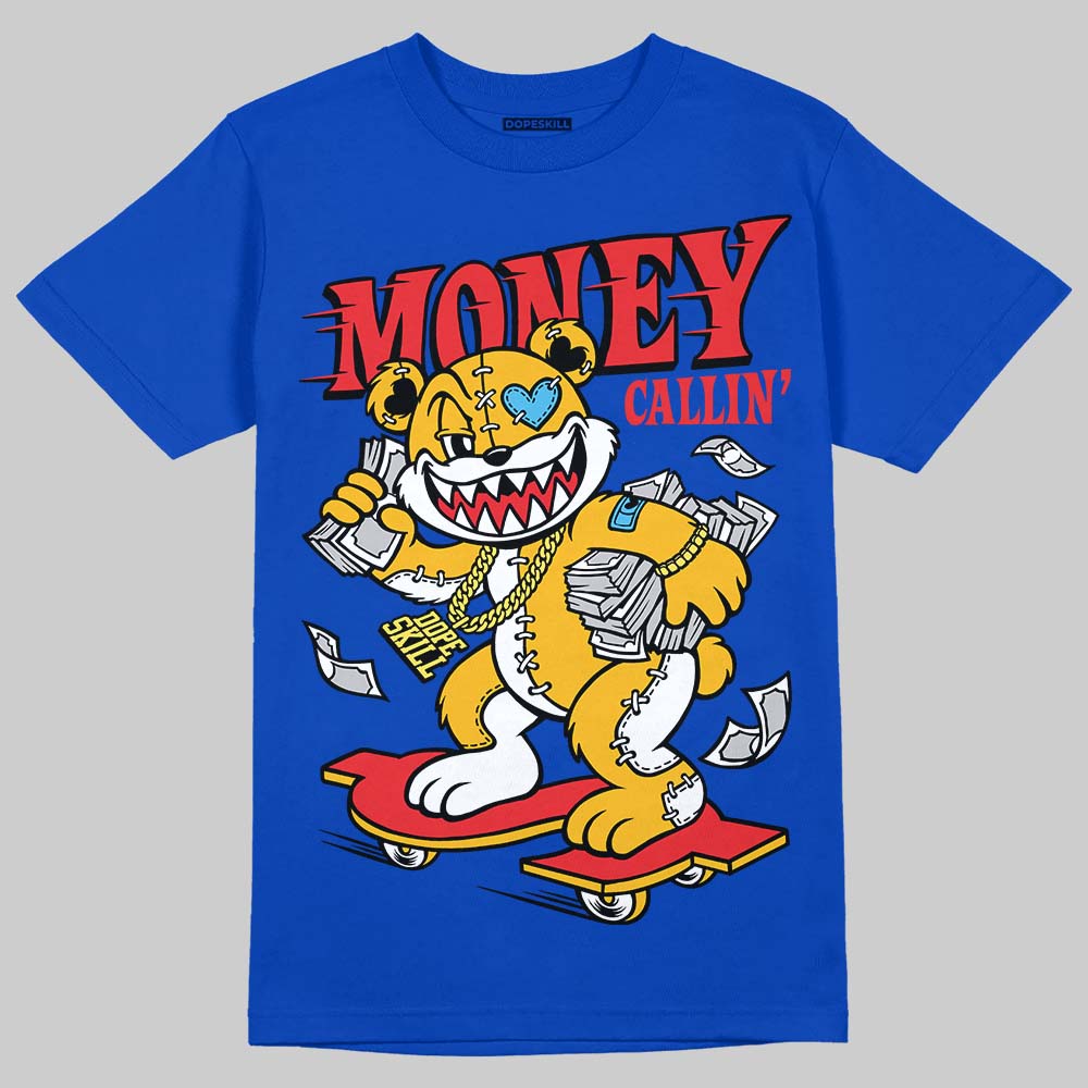 Royal Blue Sneakers DopeSkill T-Shirt Money Callin' Graphic Streetwear - Royal 