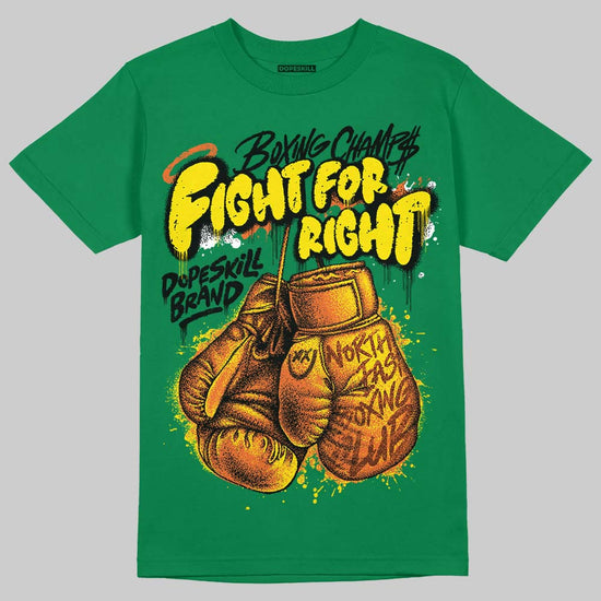 Green Sneakers DopeSkill T-Shirt Fight For Right Graphic Streetwear - Irish Green