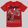 Jordan 4 Retro Toro Bravo DopeSkill T-Shirt Broken Bones Graphic Streetwear - Red