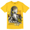 Jordan 4 Retro “Vivid Sulfur” DopeSkill Yellow T-shirt Boys Don't Cry Graphic Streetwear 