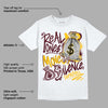 Yellow Bordeaux DopeSkill T-Shirt Real Ones Move In Silence Graphic