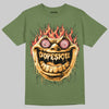 Olive Sneakers DopeSkill T-Shirt Hellfire Graphic Streetwear - Military Green