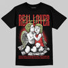 Jordan 4 GS “Black/Infrared 23” DopeSkill T-Shirt Real Lover Graphic Streetwear - Black