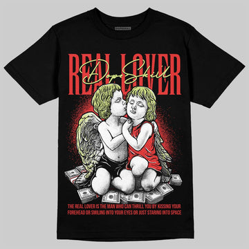Jordan 4 GS “Black/Infrared 23” DopeSkill T-Shirt Real Lover Graphic Streetwear - Black