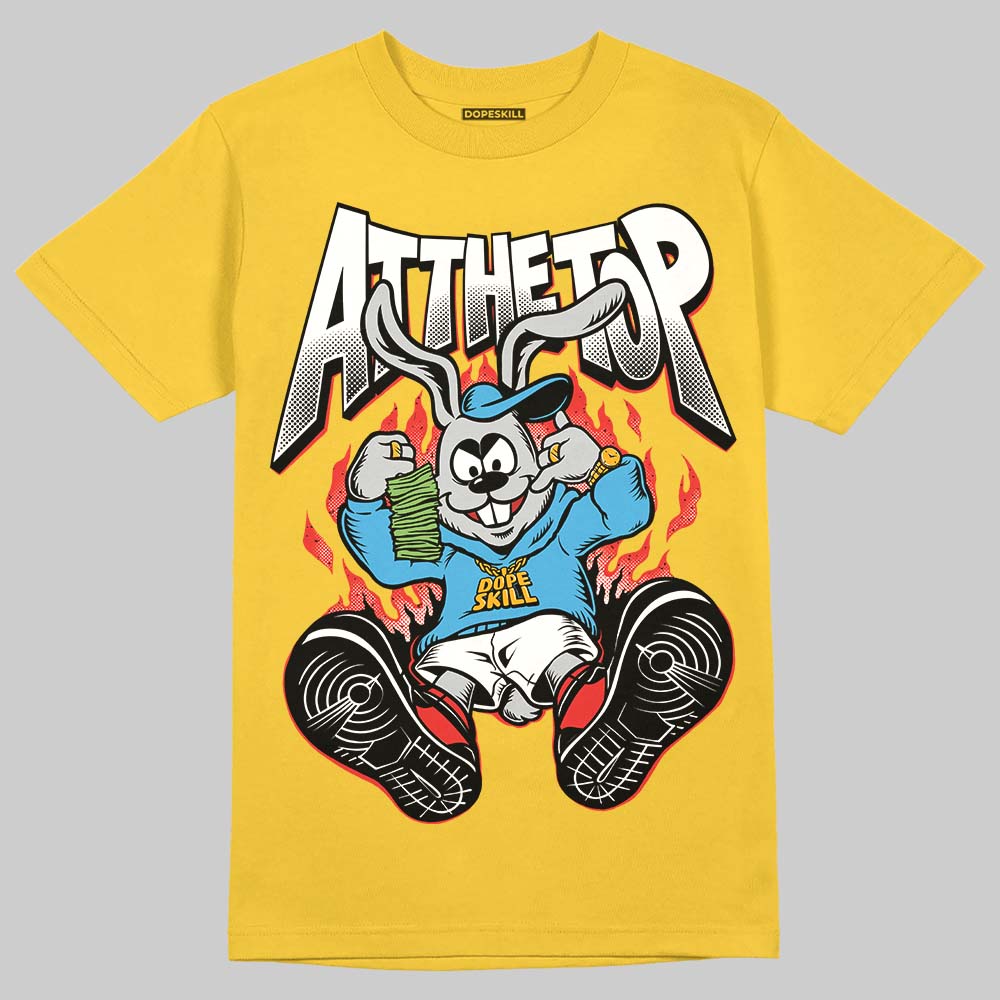Yellow Sneakers DopeSkill T-Shirt At The Top Graphic Streetwear - Gold