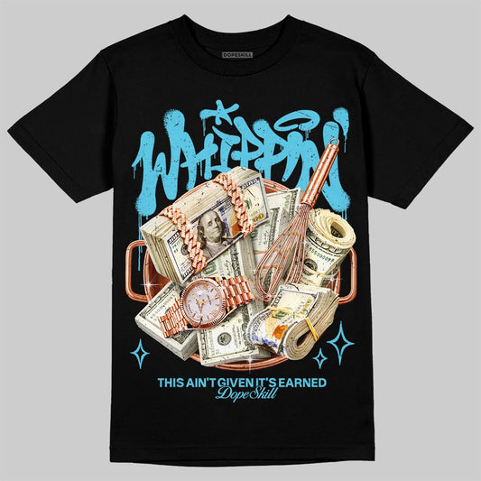 Jordan 11 Gamma Blue DopeSkill T-Shirt Whippin Graphic Streetwear - Black