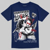 Jordan 12 French Blue DopeSkill T-Shirt Certified Lover Graphic Streetwear - navy