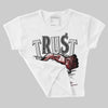 1906R NB Silver Classic Crimson DopeSkill Women's Crop Top Trust No One Graphic