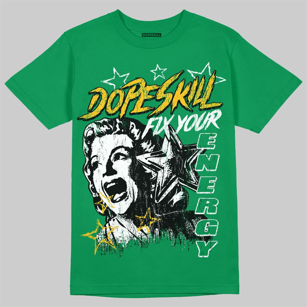 Green Sneakers DopeSkill T-Shirt Fix Your Energy Graphic Streetwear - irish Green