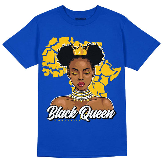 Jordan 14 “Laney” DopeSkill Varsity Royal T-Shirt Black Queen Graphic Streetwear