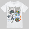 Jordan 11 Cool Grey DopeSkill T-Shirt Study Hard Graphic Streetwear - White 