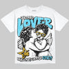 Jordan 11 Retro Gamma Blue (2025) DopeSkill T-Shirt Real Ones Choose Loyalty Graphic Streetwear - White