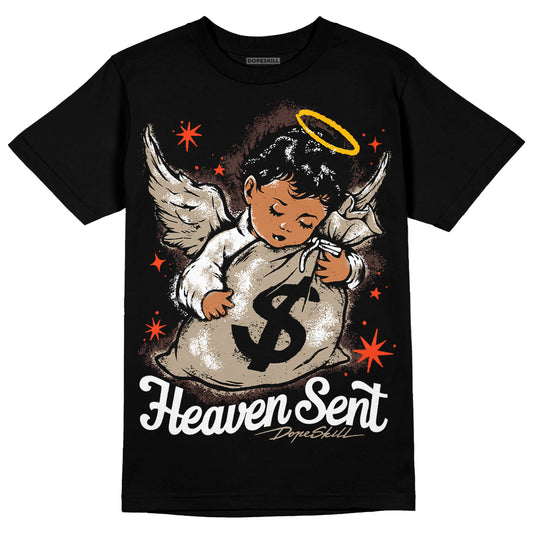 Jordan 1 High OG “Latte” DopeSkill T-Shirt Heaven Sent Graphic Streetwear - Black