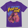 PURPLE Sneakers DopeSkill T-Shirt Fight For Right Graphic Streetwear - Purple