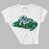 Lucky Green 5s DopeSkill Women's Crop Top Rare Breed Type Graphic