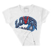 AJ Spizike White Obsidian DopeSkill Women's Crop Top Loser Lover Graphic