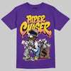 PURPLE Sneakers DopeSkill T-Shirt Paper Chaser Boy Graphic Streetwear - Purple