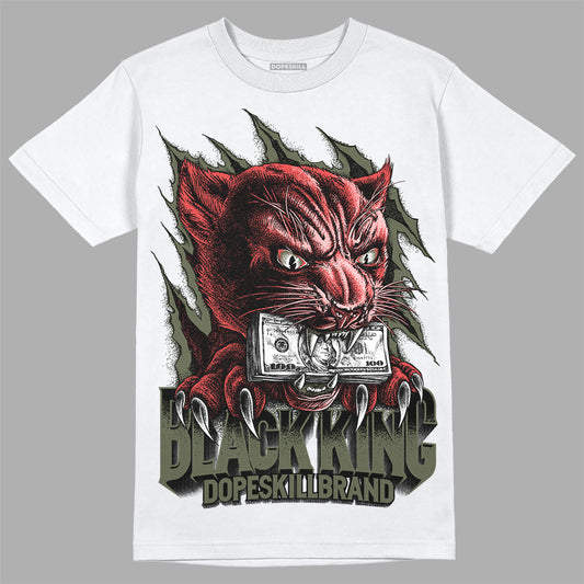 Dunk Mystic Red Cargo Khaki DopeSkill T-Shirt Black King Graphic Streetwear - White