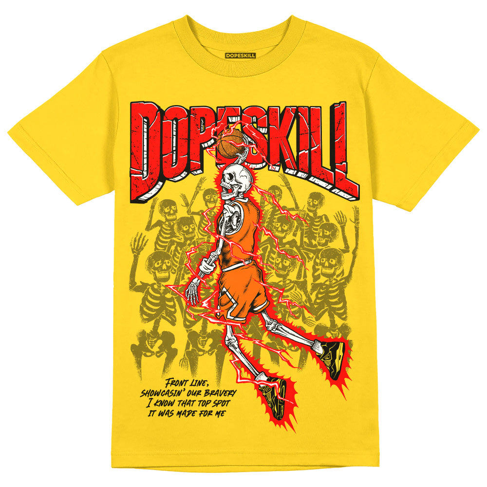Jordan 4 Thunder DopeSkill Unisex T-Shirt Thunder Dunk Graphic Streetwear - Tour Yellow