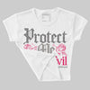 Wings 3s DopeSkill Women's Crop Top Protect Me From Evil Graphic