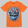 Orange, Black and White Sneakers DopeSkill T-Shirt Hellfire Graphic Streetwear - Orange