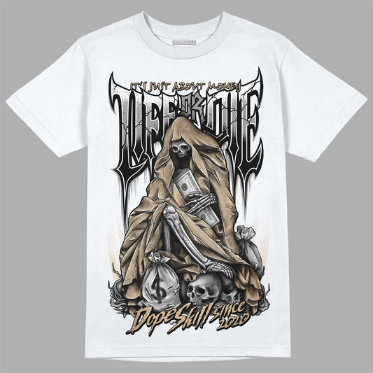 TAN Sneakers DopeSkill T-Shirt Life or Die Graphic Streetwear - White 