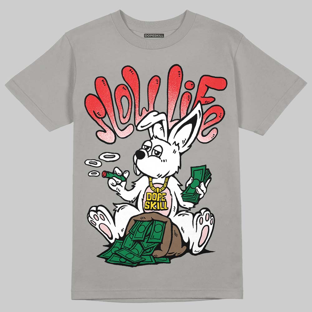 Grey Sneakers DopeSkill T-Shirt Slow Life Graphic Streetwear - Gravel