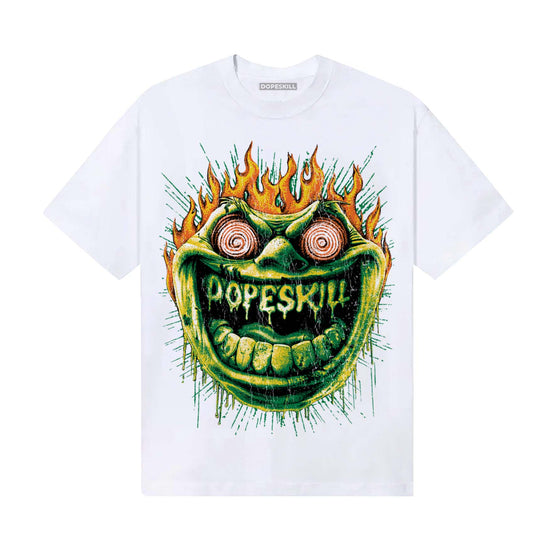 Green Sneakers DopeSkill T-Shirt Hellfire Graphic Streetwear - White 