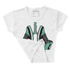 Green Glow 1s DopeSkill Women's Crop Top Breathe Graphic