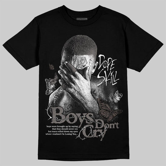 Jordan 4 Retro Cave Stone DopeSkill T-Shirt Boys Don't Cry Graphic Streetwear - Black
