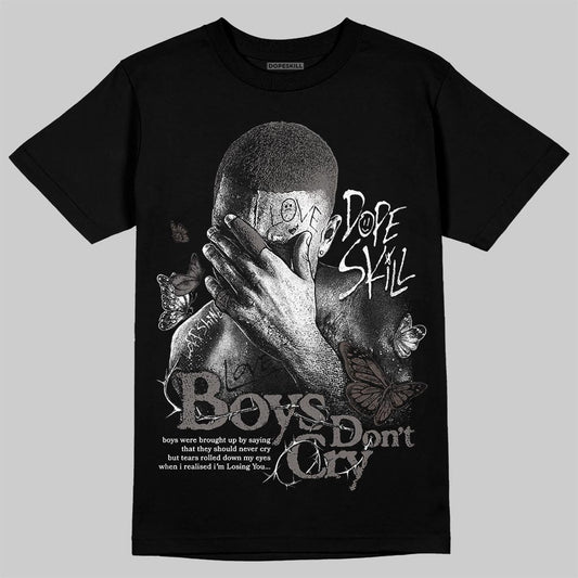 Jordan 4 Retro Cave Stone DopeSkill T-Shirt Boys Don't Cry Graphic Streetwear - Black