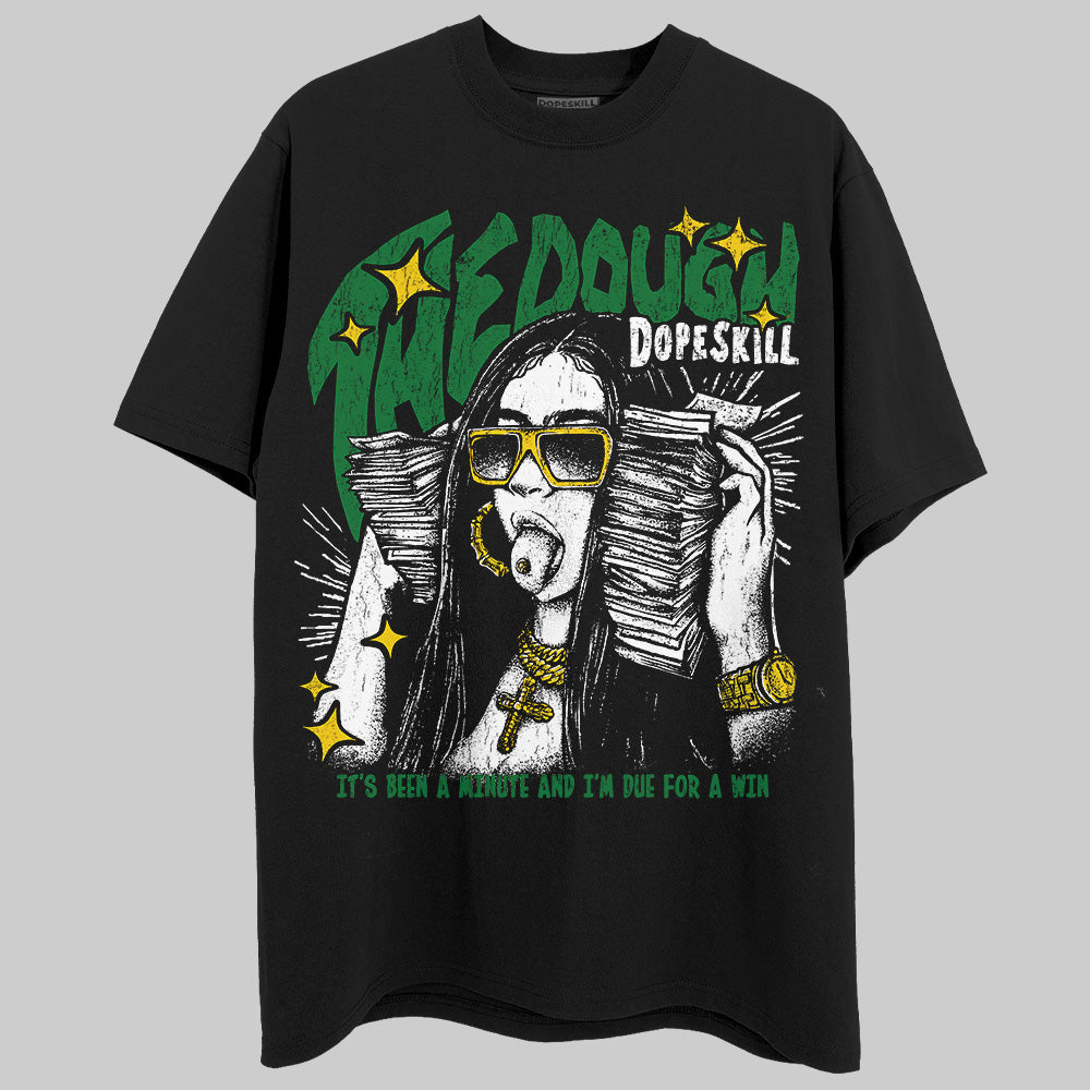 Green Sneakers DopeSkill T-Shirt The Dough Graphic Streetwear - Black