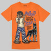 Orange, Black and White Sneakers DopeSkill T-Shirt My Grind Won't Let Me Lose Graphic Streetwear - Orange 