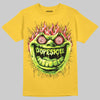 Yellow Sneakers DopeSkill T-Shirt Hellfire Graphic Streetwear - Gold