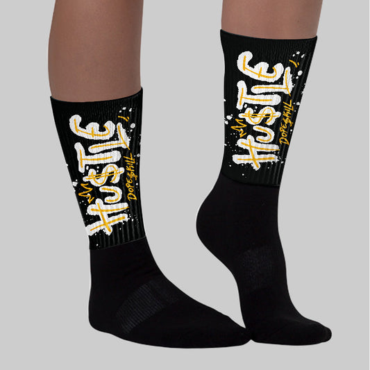 Max 96 Varsity Maize DopeSkill Sublimated Socks Hustle Graphic