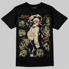 Jordan 6 Retro Neutral Olive DopeSkill T-Shirt Built Different Graphic Streetwear - Black