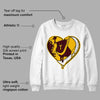 Yellow Bordeaux DopeSkill Sweatshirt Heart AJ Graphic