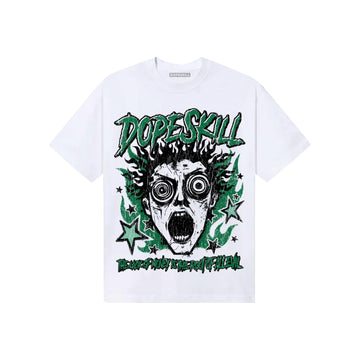 Green Sneakers DopeSkill T-Shirt Root of Evil Graphic Streetwear - White