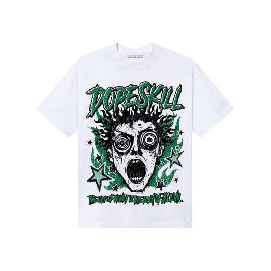Green Sneakers DopeSkill T-Shirt Root of Evil Graphic Streetwear - White